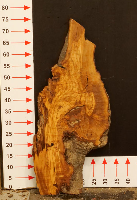 Olivenholz Epoxid Holz 3,8cm dick Servierbrett Brett A496